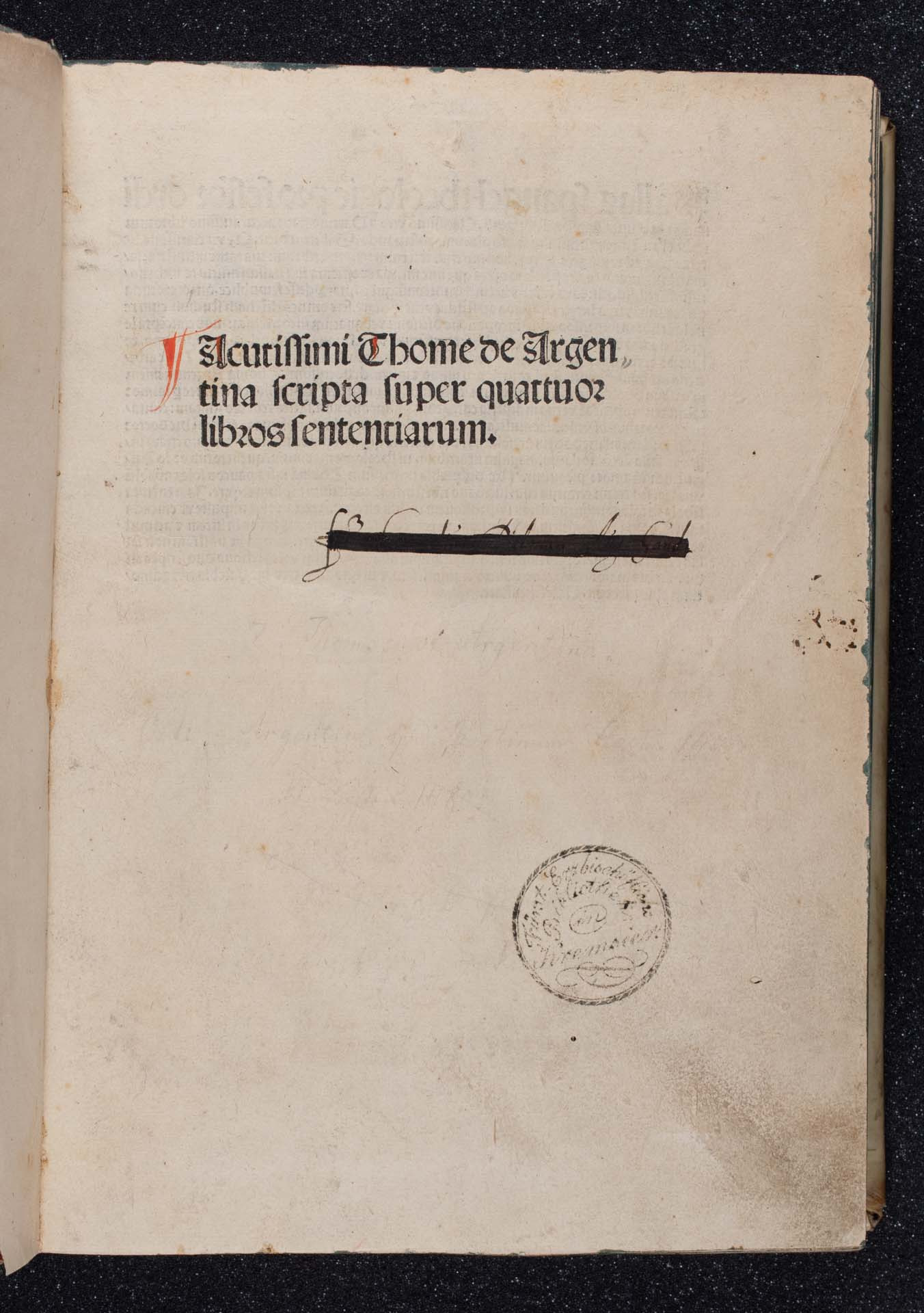 Scripta super quattuor libros Sententiarum