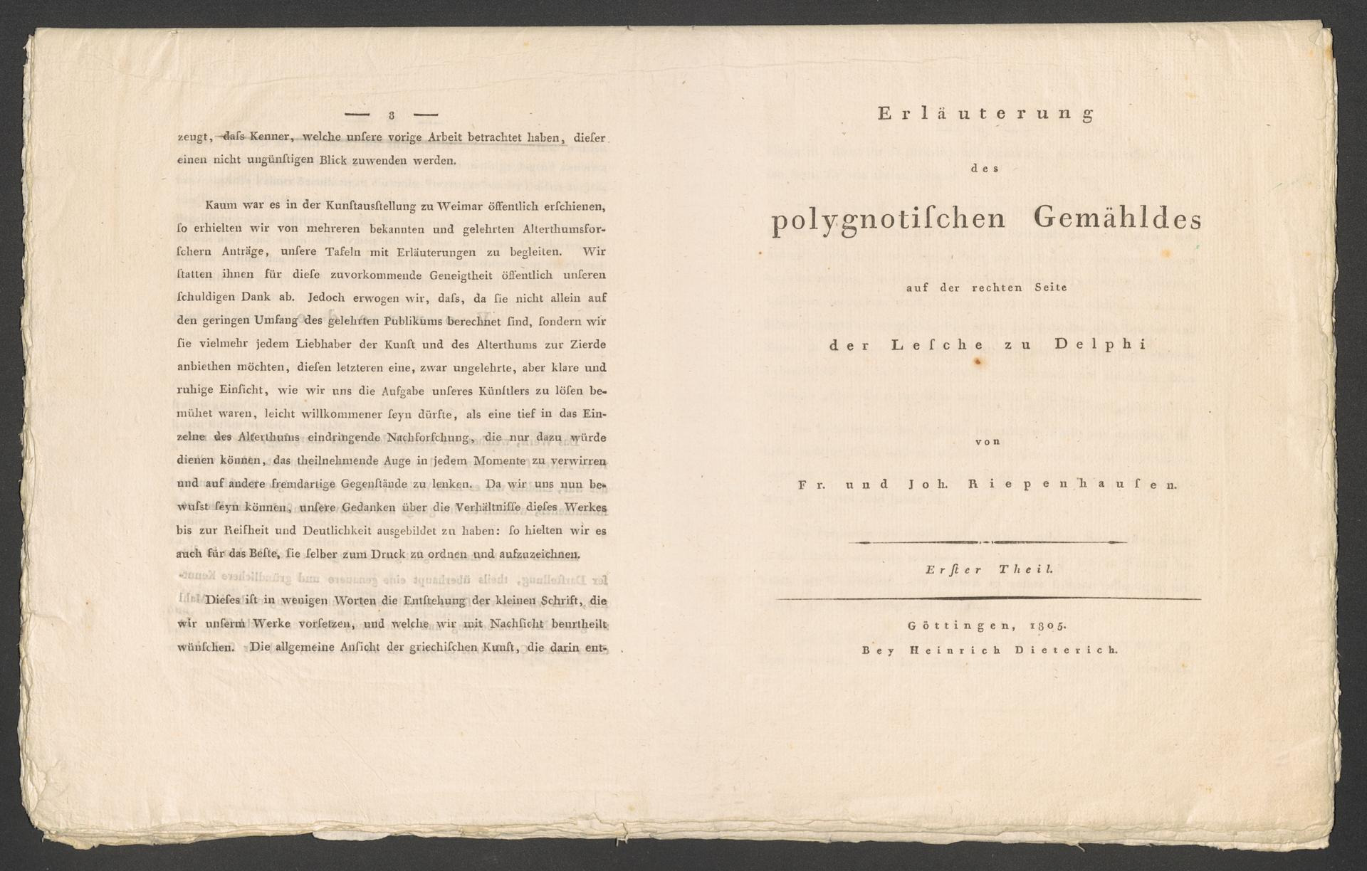 Erläuterung des polygnotischen Gemähldes auf der rechten Seite der Lesche zu Delphi.