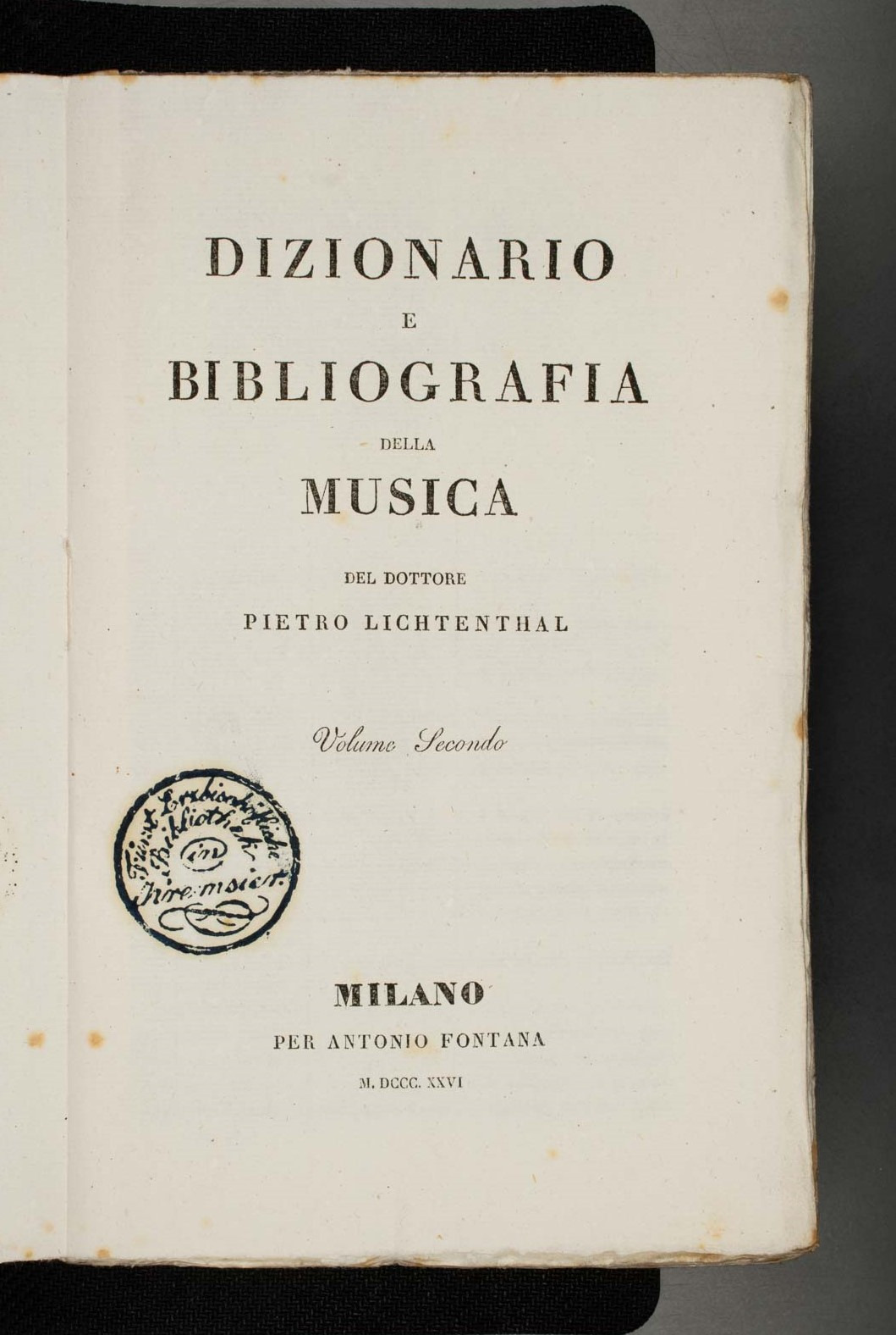 DIZIONARIO E BIBLIOGRAFIA DELLA MUSICA