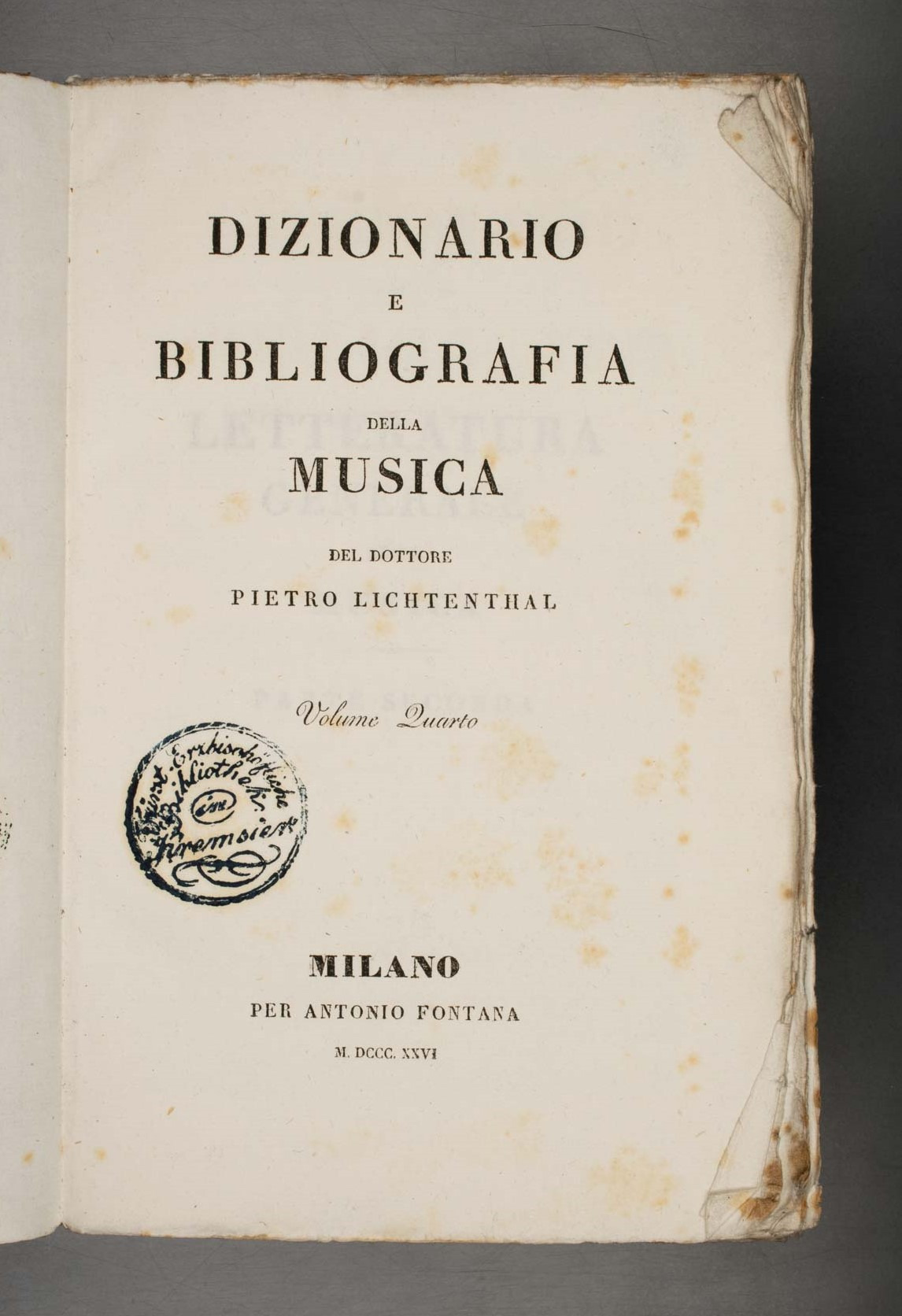 DIZIONARIO E BIBLIOGRAFIA DELLA MUSICA