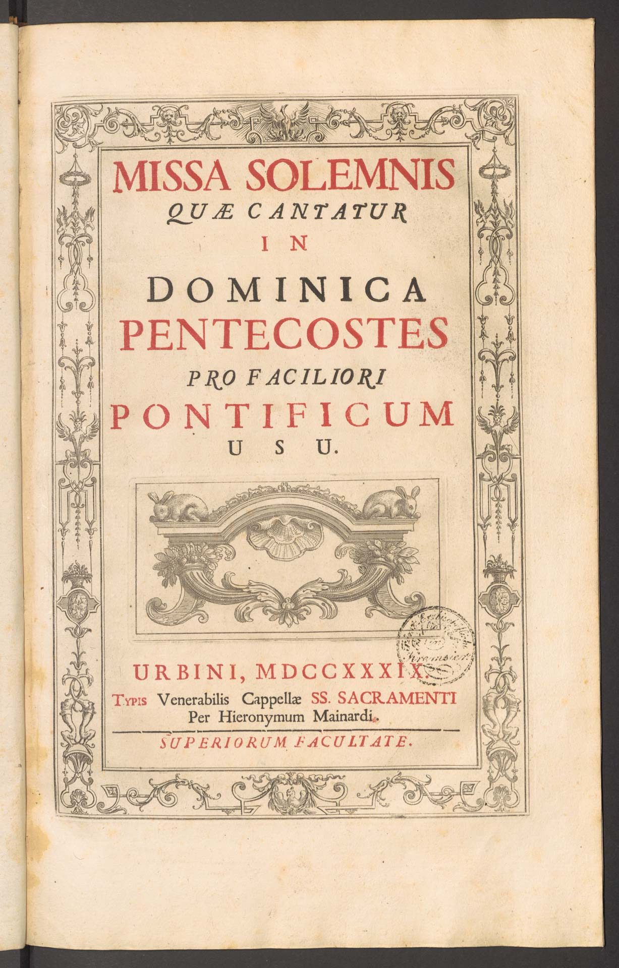 MISSA SOLEMNIS QUAE CANTATUR IN DOMINICA PENTECOSTES