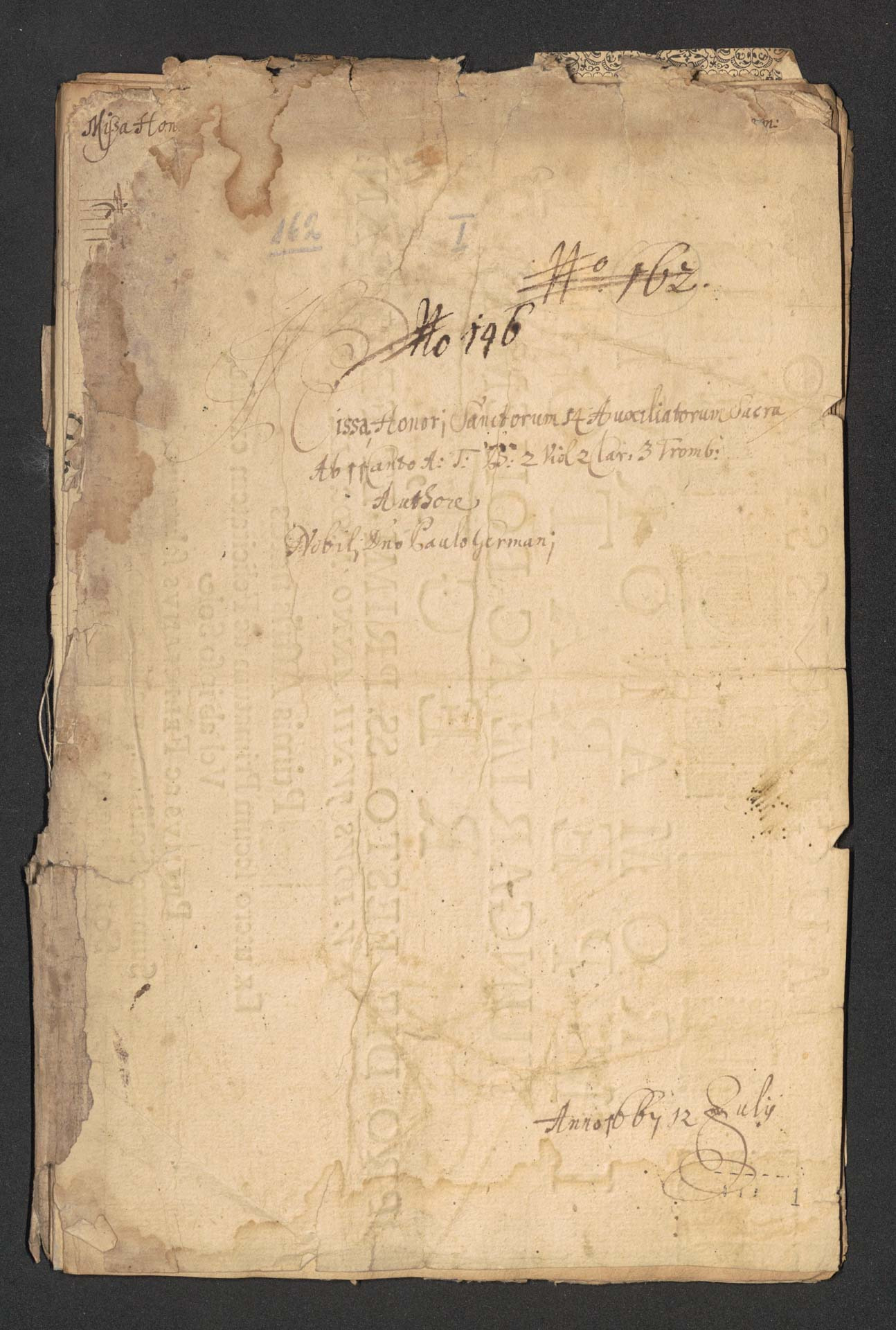 Missa Honori Sanctorum 14 Auxiliatorum Sacra