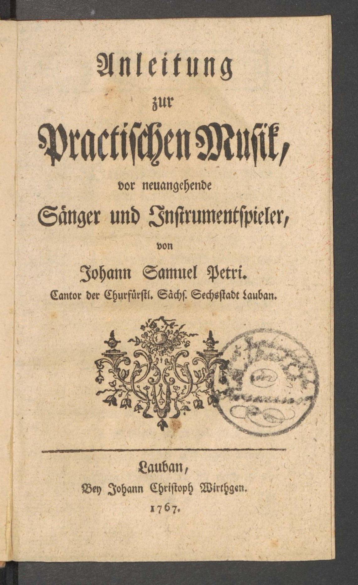 Anleitung zur Practischen Musik