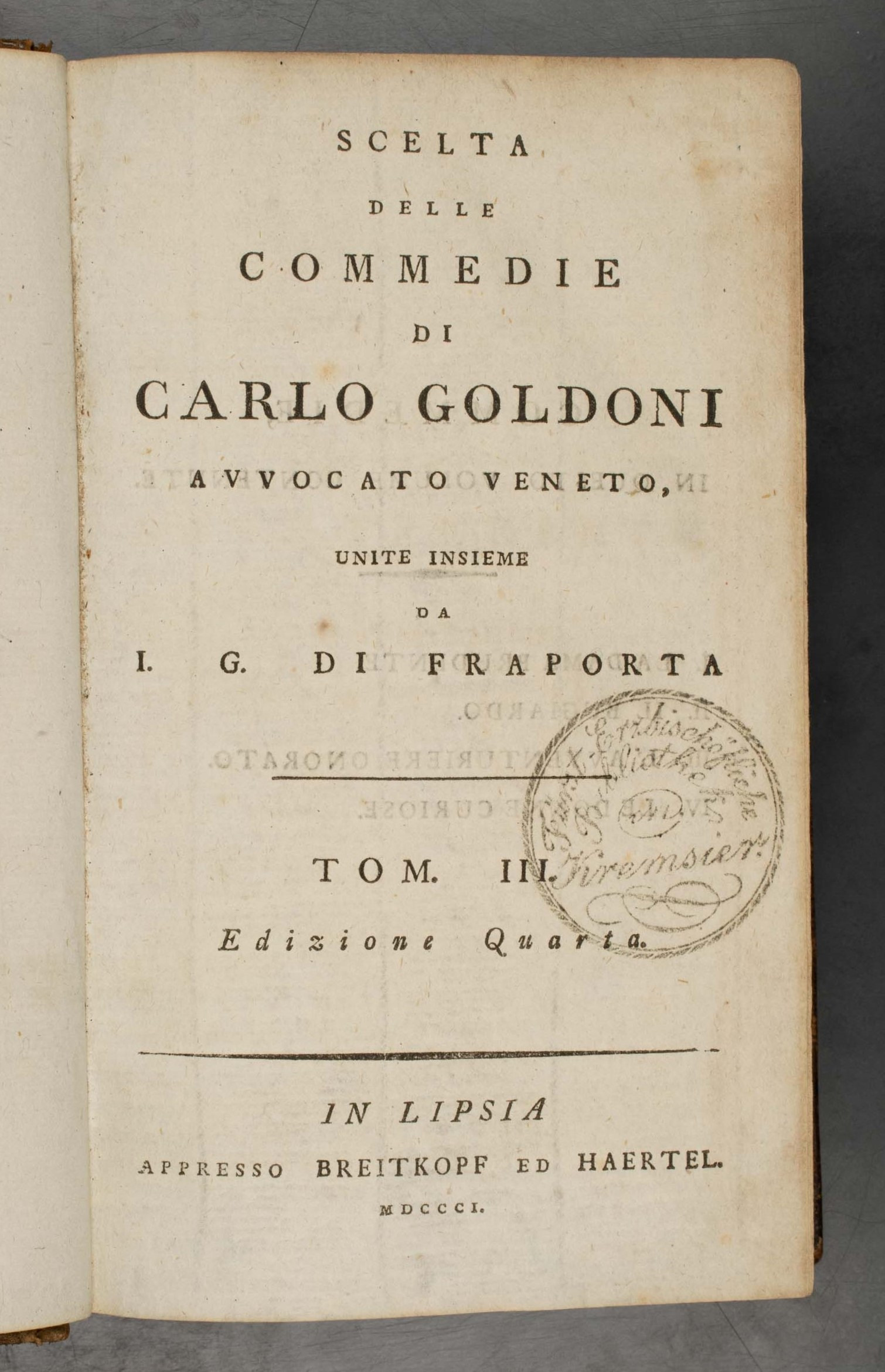 SCELTA DELLE COMMEDIE