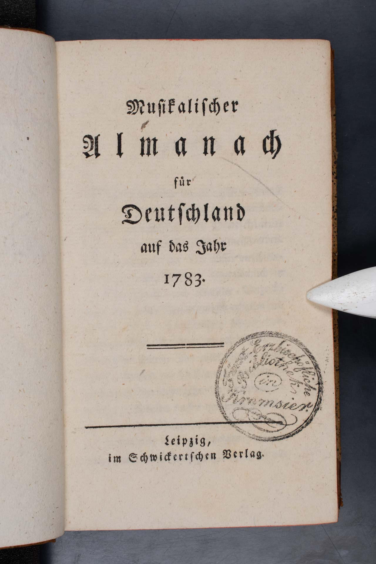 Musikalischer Almanach für Deutschland auf das Jahr 1783