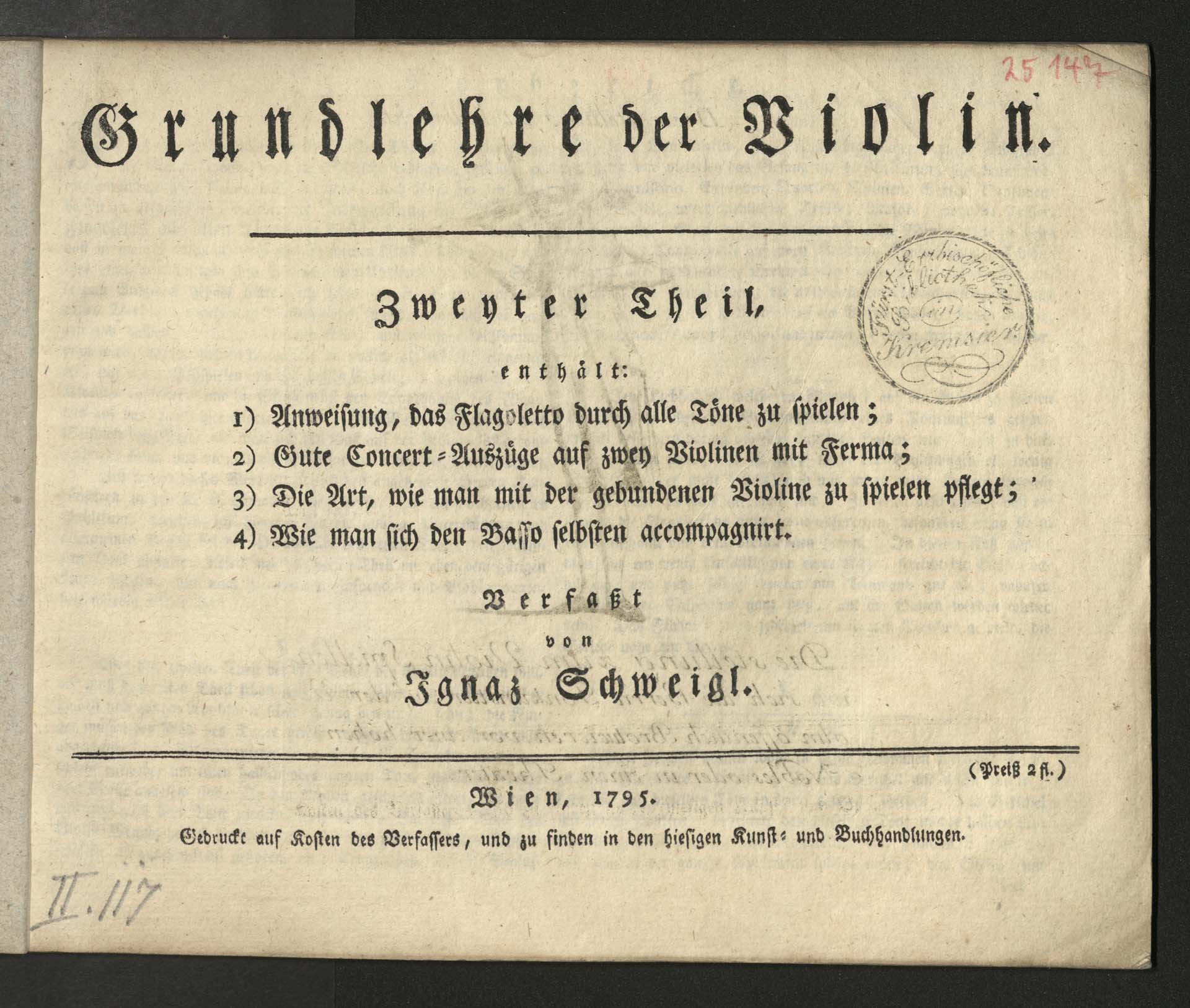 Grundlehre der Violin