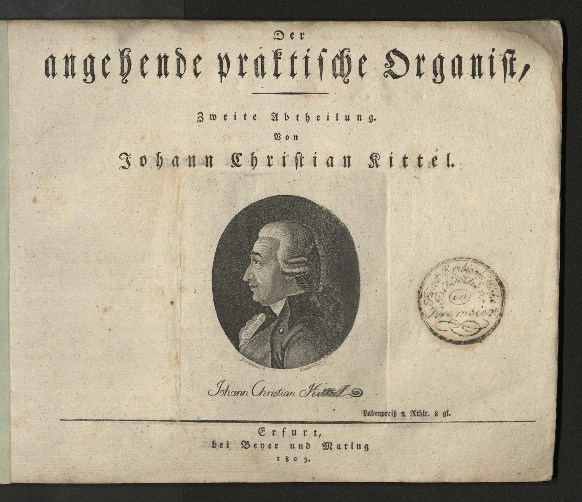 Der angehende praktische Organist.