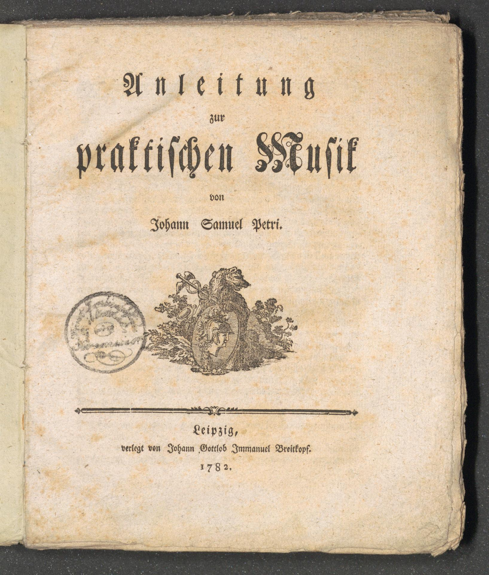 Anleitung zur praktischen Musik 