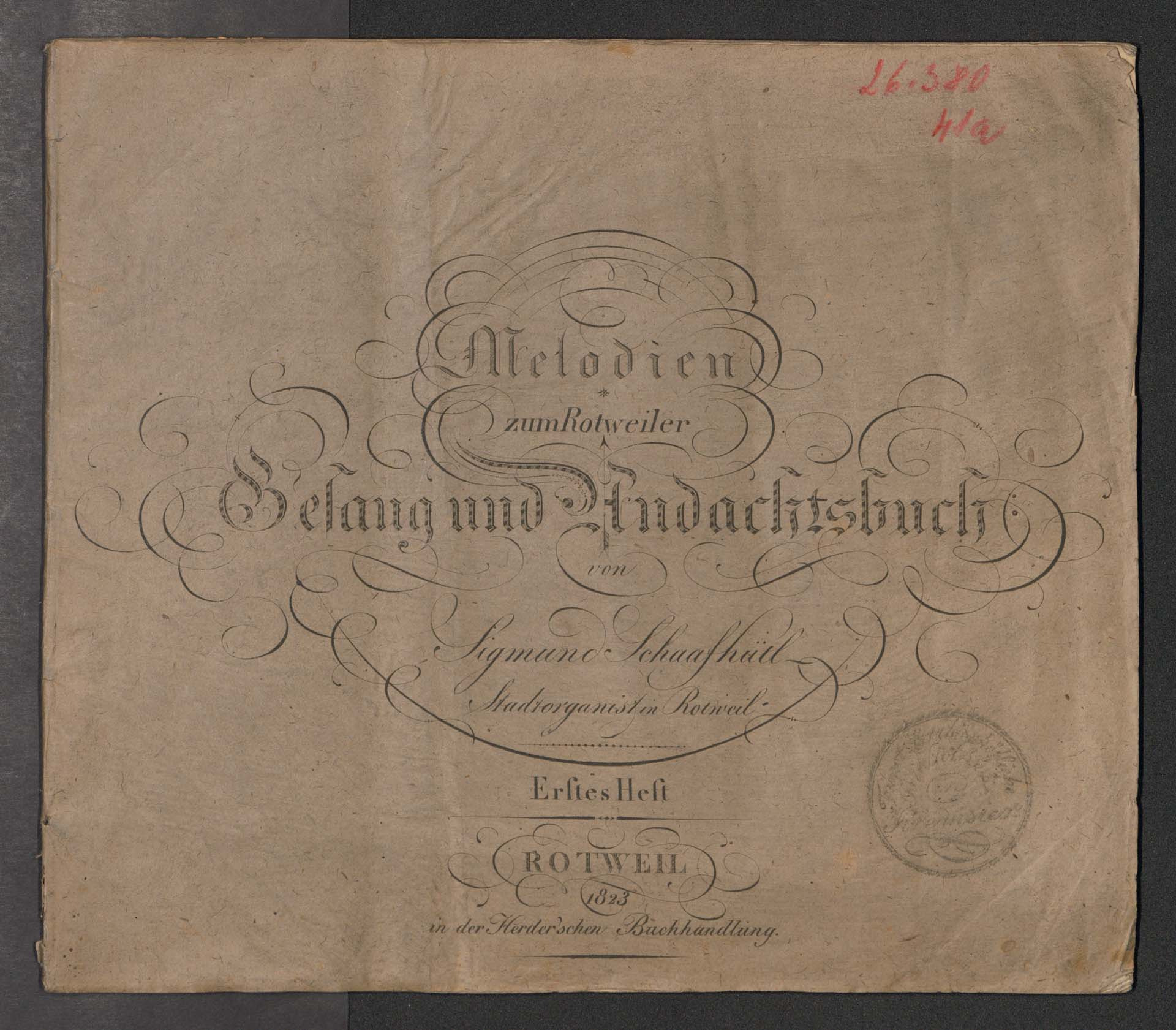 Melodien zum Rotweiler Gesang und Andachtsbuch.