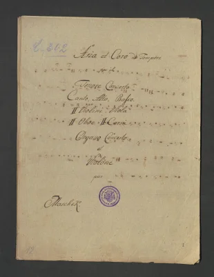 Aria et Coro de Tempore