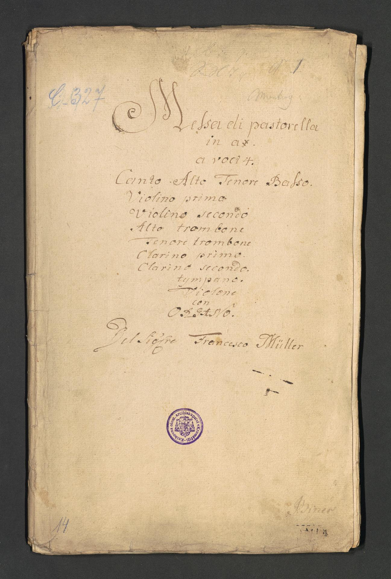Messa di pastorela in A