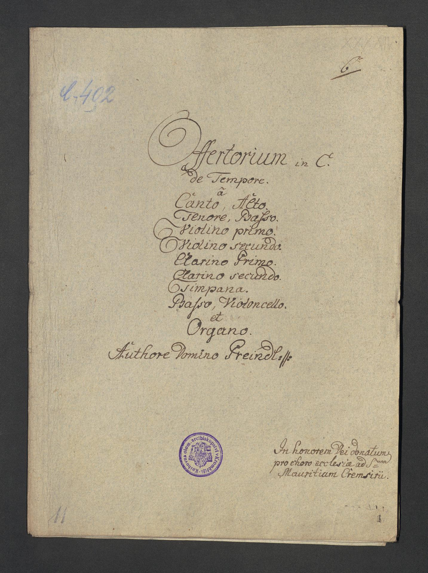 Offertorium in C