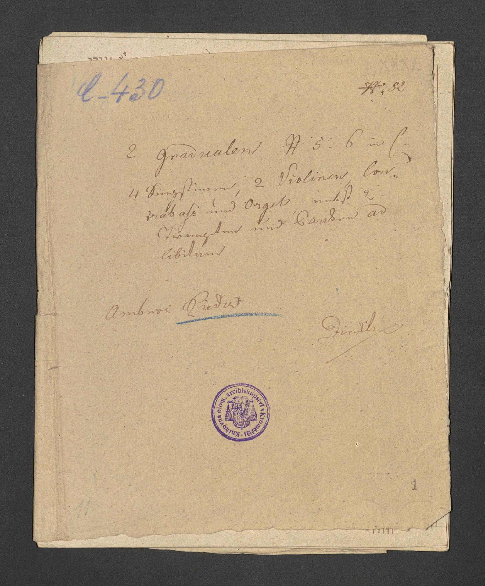 2 Gradualen No. 5-6 in C