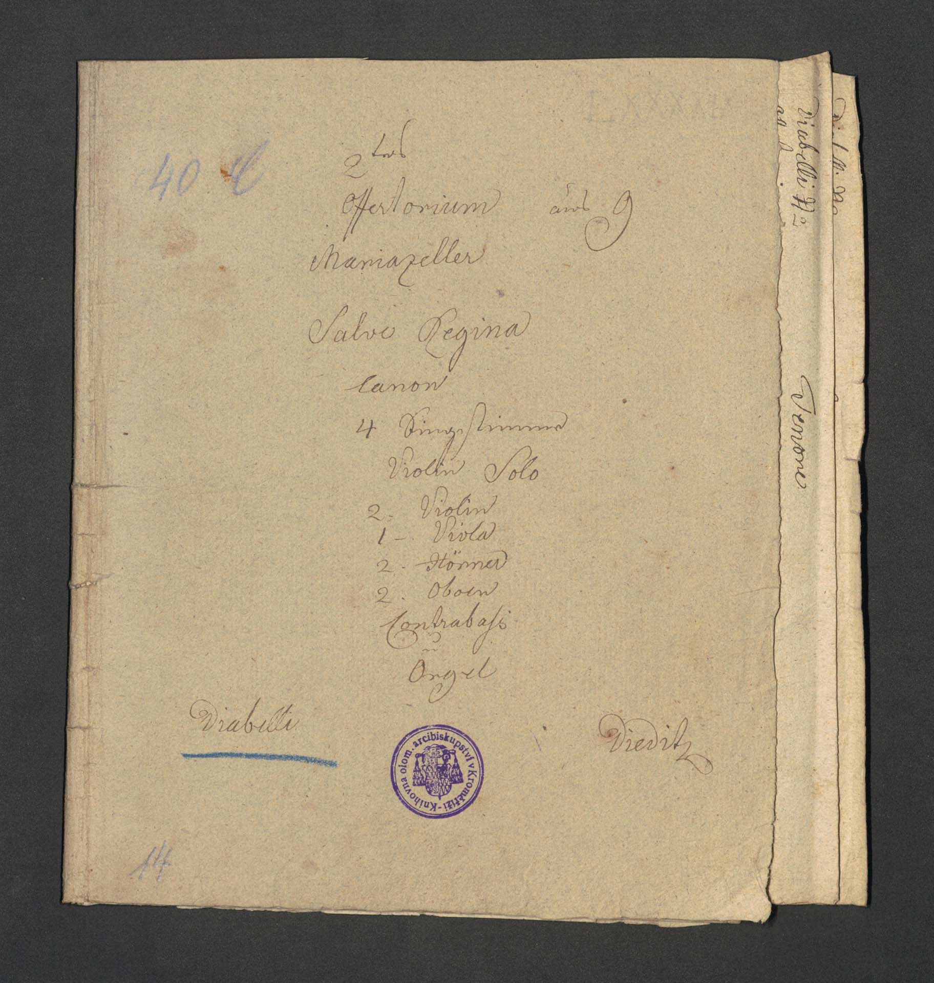 Offertorium No. 2 aus G. Marianzeller Salve Regina