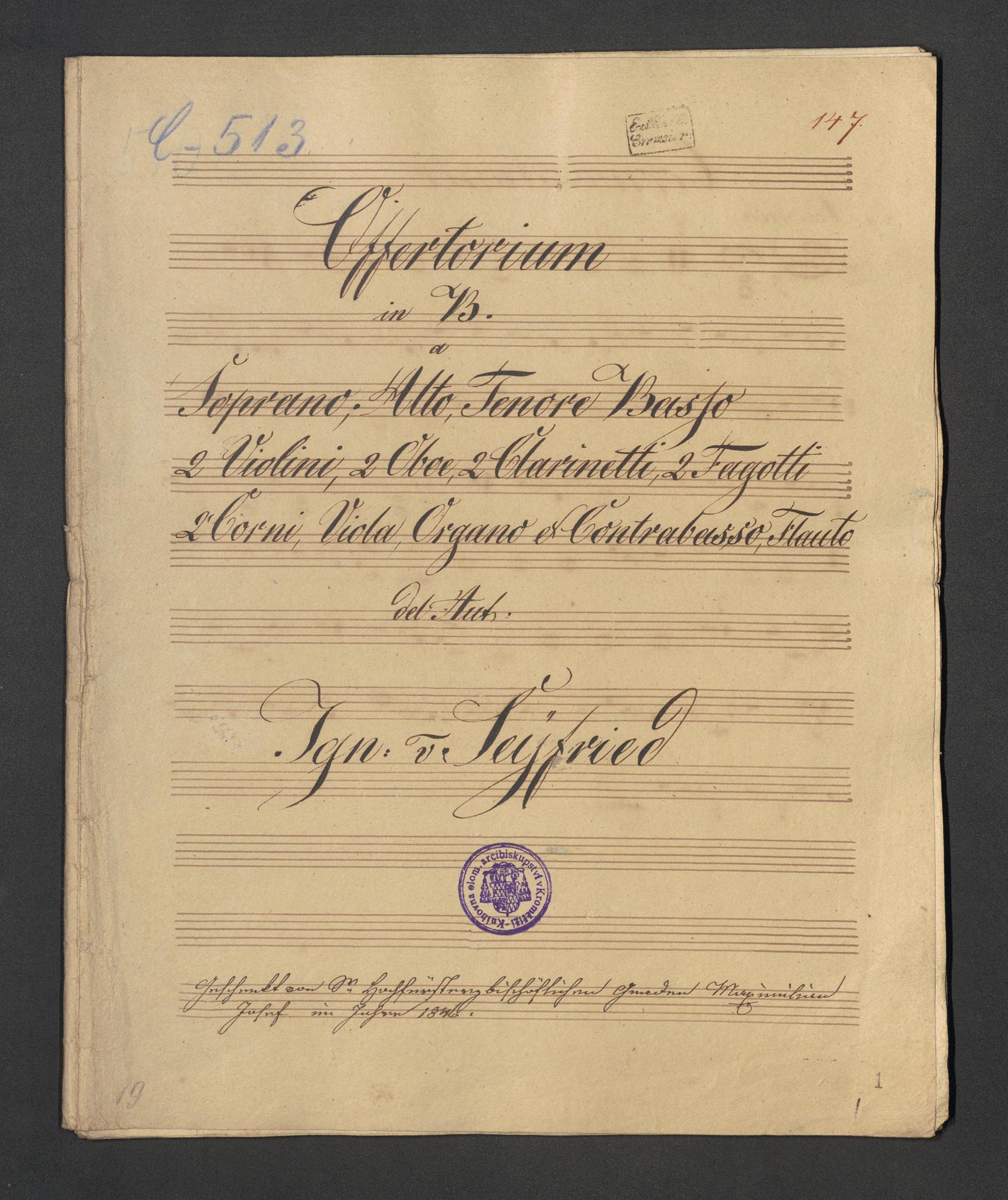 Offertorium in B