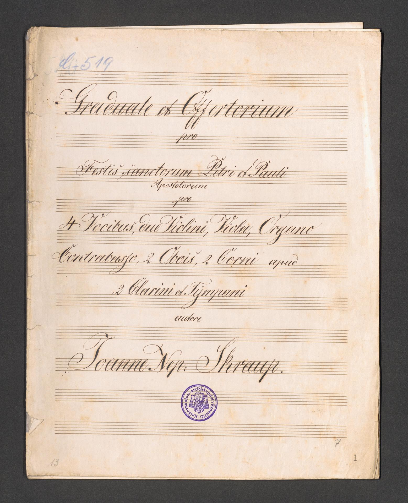 Graduale et Offertorium. Festis sanctorum Petri