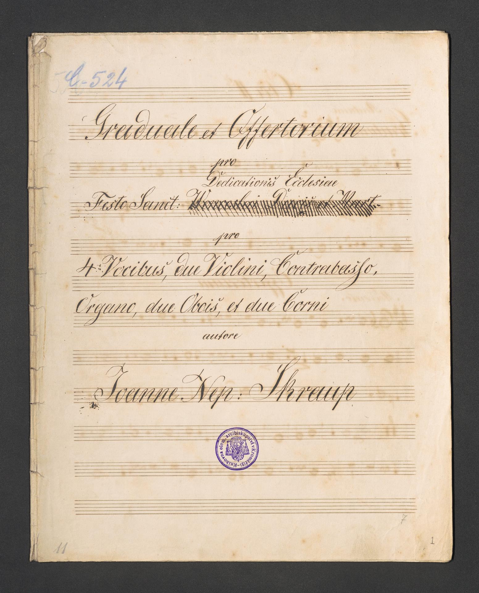 Graduale et Offertorium pro Dedicationis Ecclesie