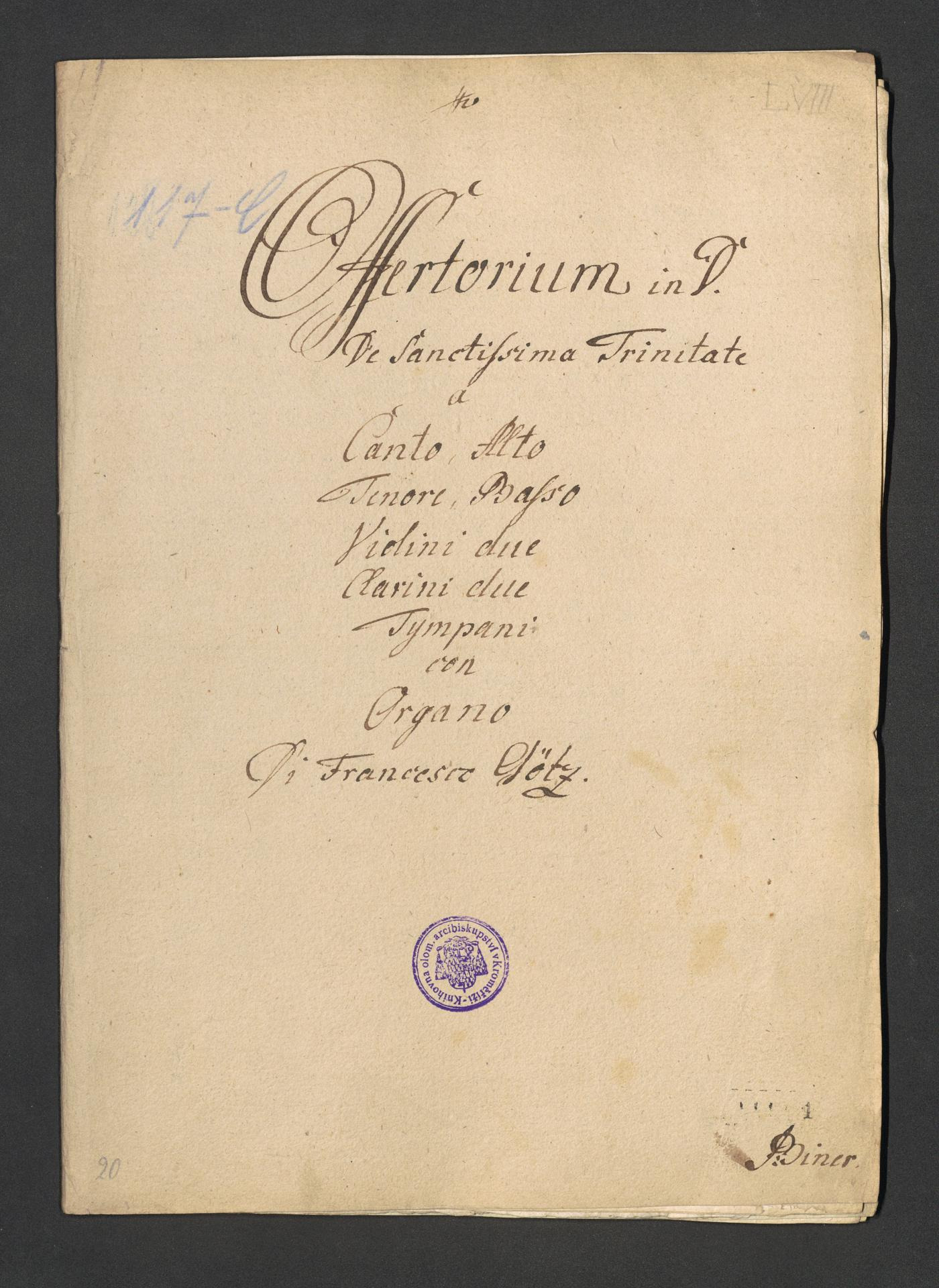 Offertorium in D. De Sanctissima Trinitate