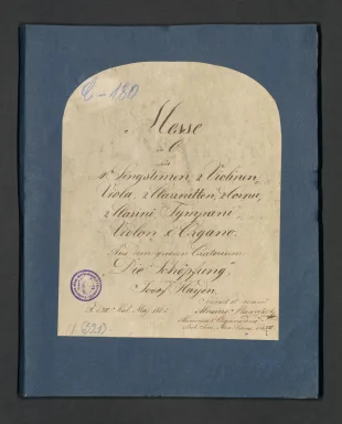 Messa in C (aus dem grossen. Oratorium "Dei Schöpfung"