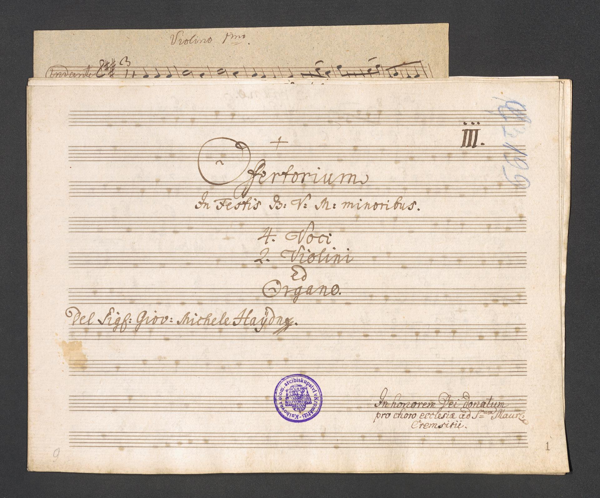 Offertorium in Festis B.V.M. minoribus