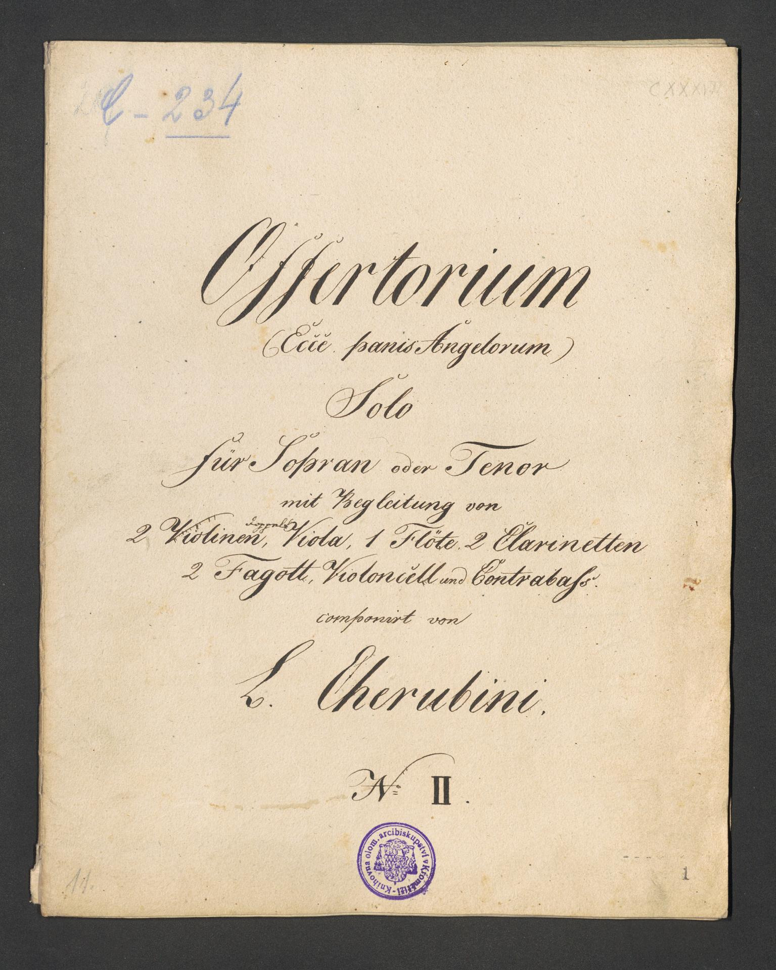 Offertorium (Ecce panis Angelorum) No.II