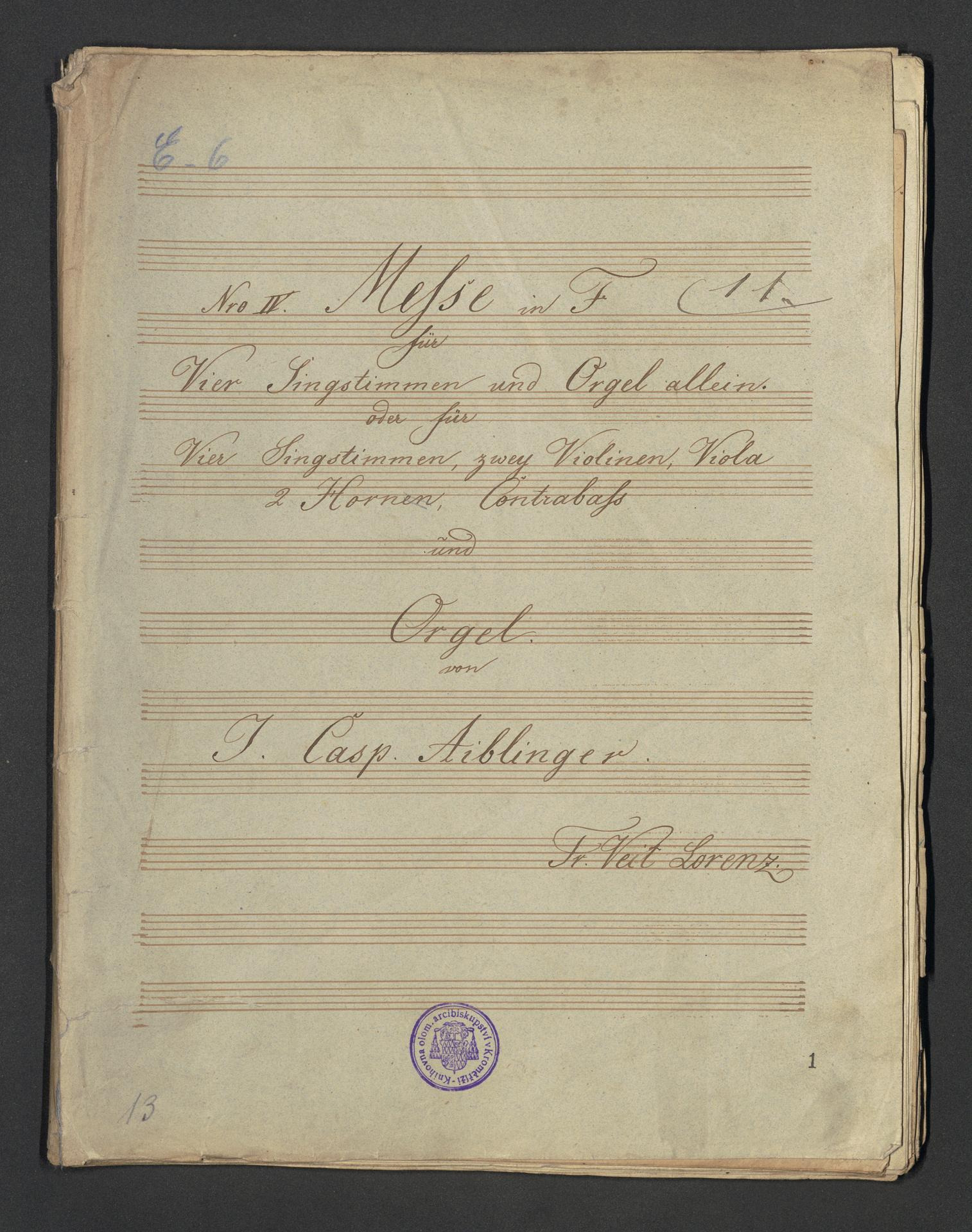 Messe in F. No. IV.