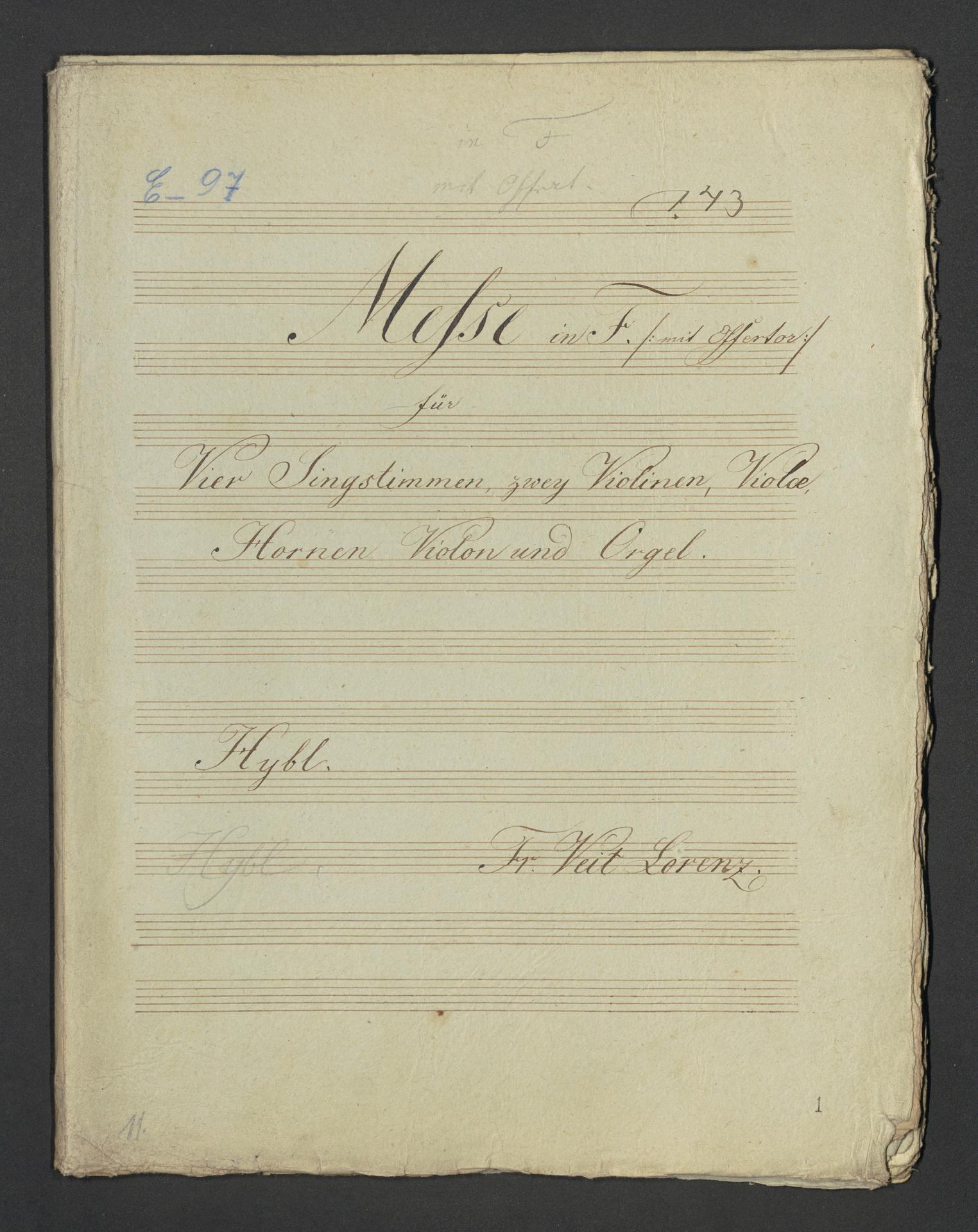 Messe in F (mit Offertor)
