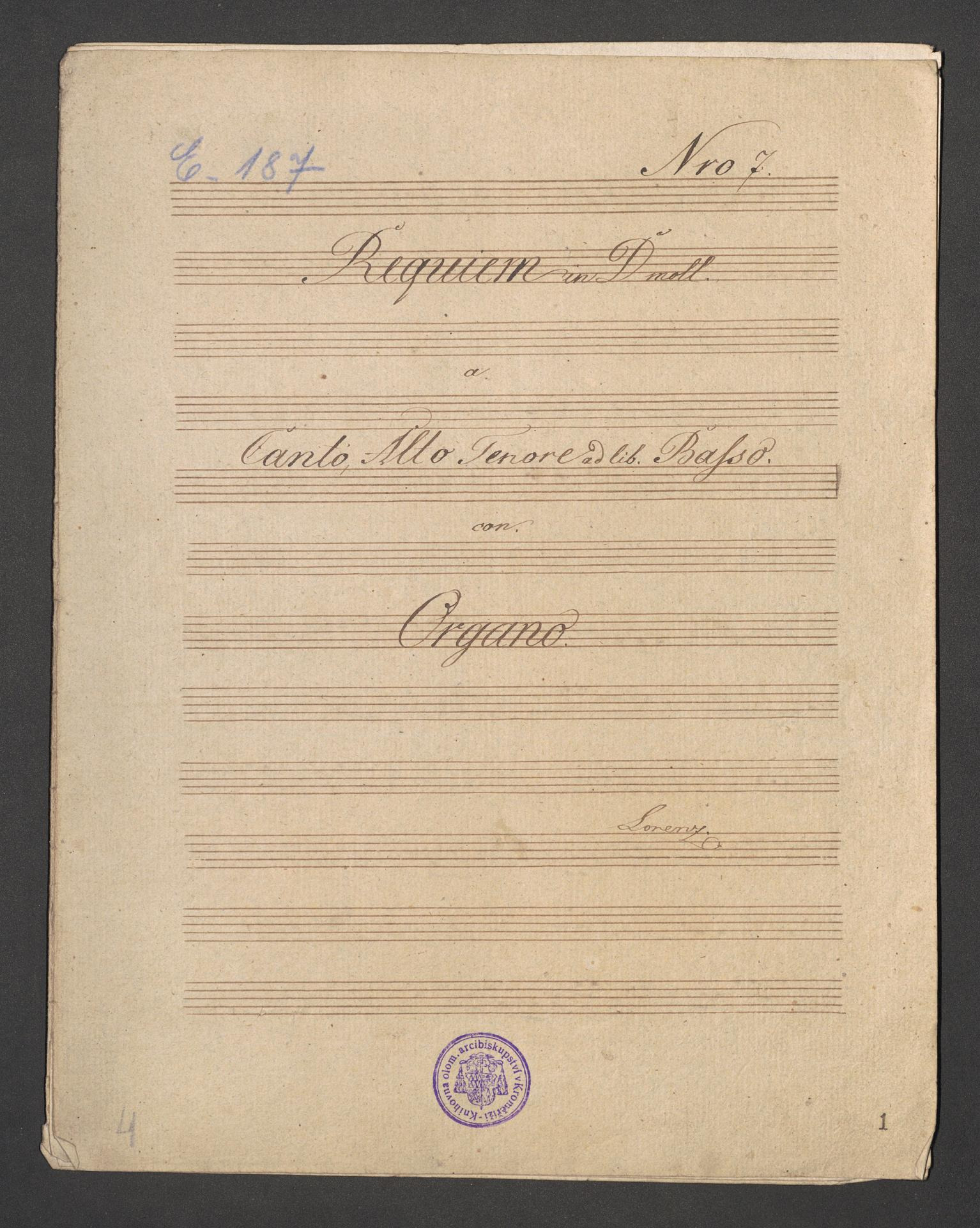 Requiem in D moll Nro. 7