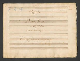 "Elfrida" Duetto Serio con Recitativo