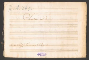 Sonata in D 