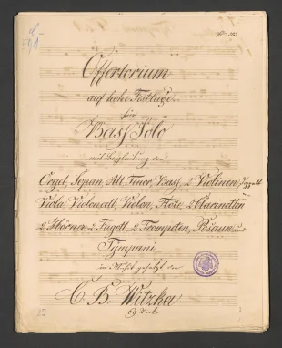 Offertorium auf hohe Festtage Op. 69