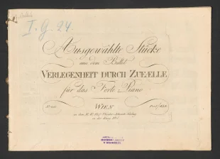 Ausgewählte Stücke a.d. Ballet "Verlegenheit durch Zufaelle"