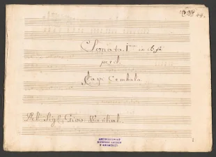 Sonata I in B fa