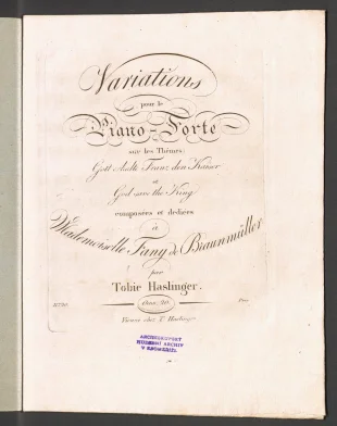 Variations. Sur les Thémes: Gott erhalte Franz den Kaiser et God save the King