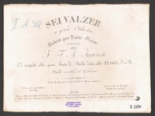 Sei Valzer a grand Orchestra