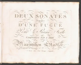 Deux Sonates Suivies D'une Fugue