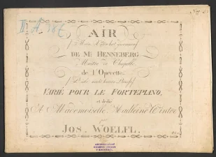 Air "Mein Vater hat g'wonnen" De l'Operette "Liebe macht kurzen Process"