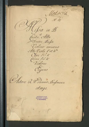 Missa in B. Medioeris