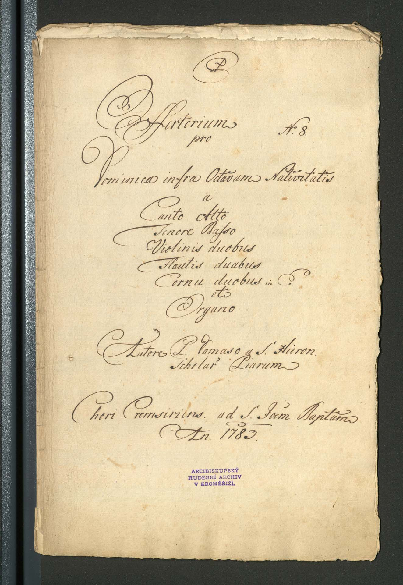 Offertorium pro Dominica infra Octavam Nativitatis