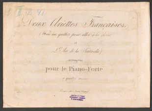 Deux Ariettes Francasises