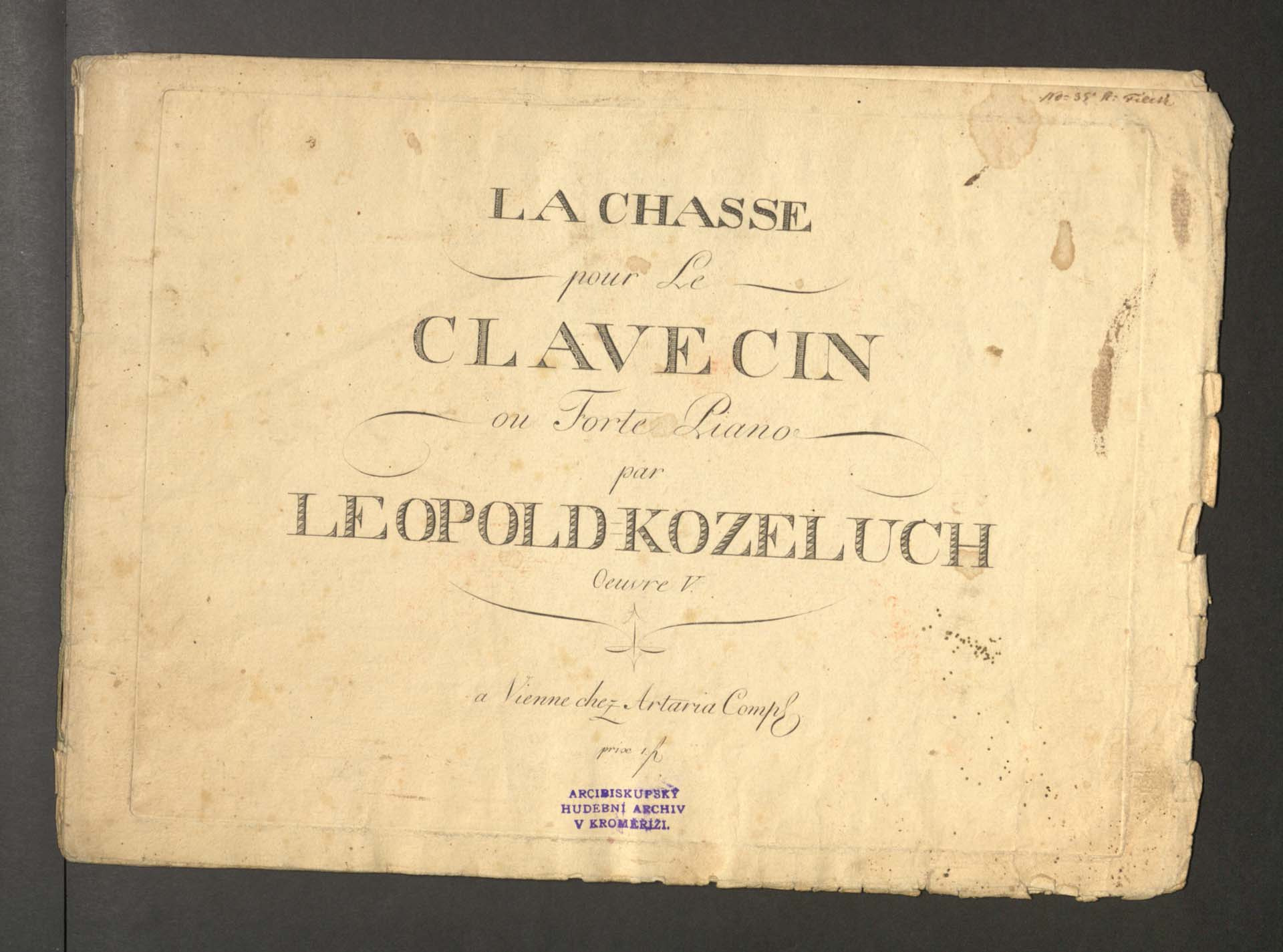 La Chasse pour le Clavecin Op. V.