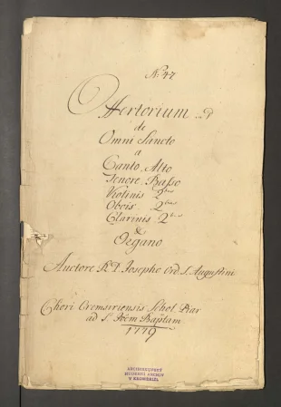 Offertorium in D, de Omni Sancto