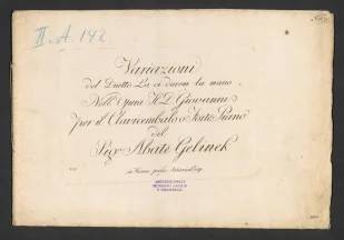 Variazioni. Nell'Opera Il D. Giovanni