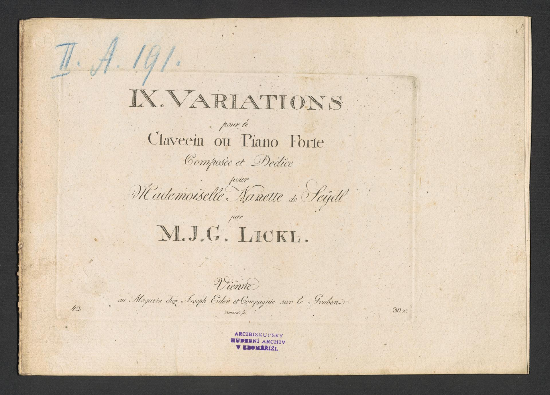 IX. Variations