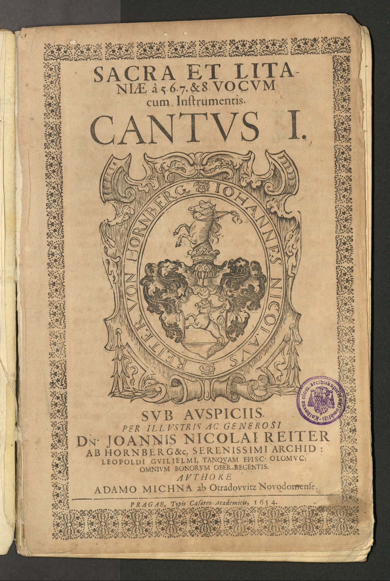 Sacra et Litaniae à 5. 6. 7. & 8. Vocum cum Instrumentis