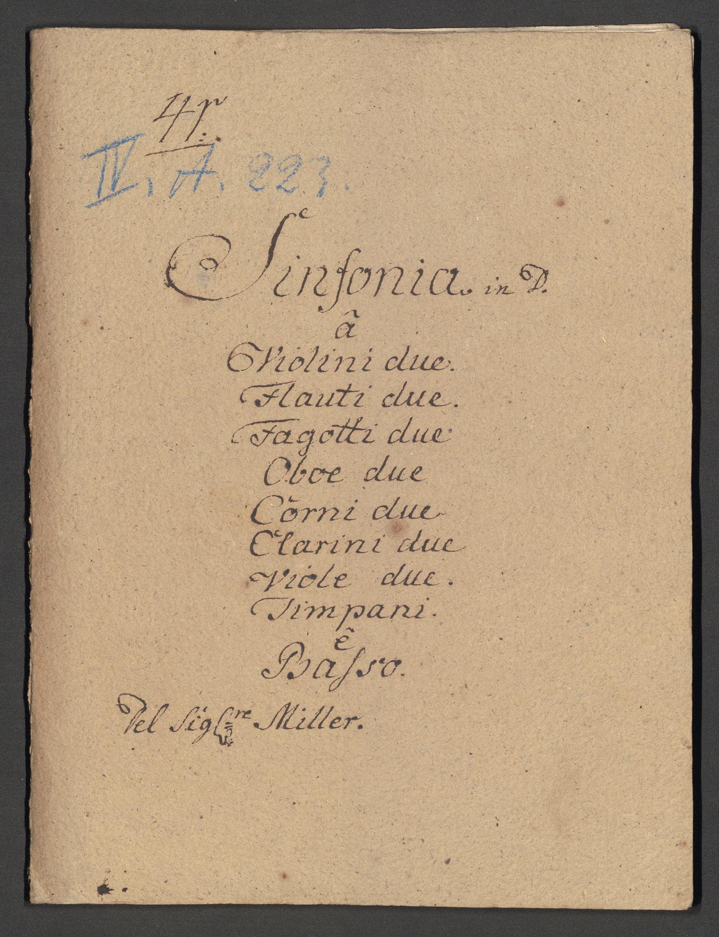 Sinfonia in D