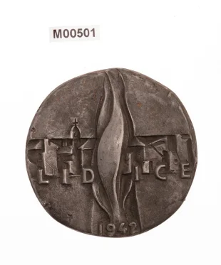 Medaile na vypálení Lidic