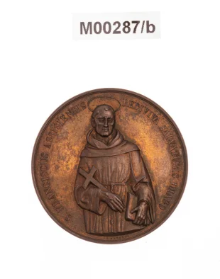 Medaile na paměť 700.výročí Františka z Assisi