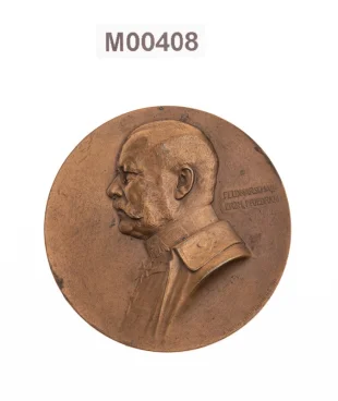 Medaile něnována polnímu maršálovi arcivévodovi Friedrichovi