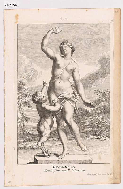 Bacchantka, podle sochy R. le Lorraina